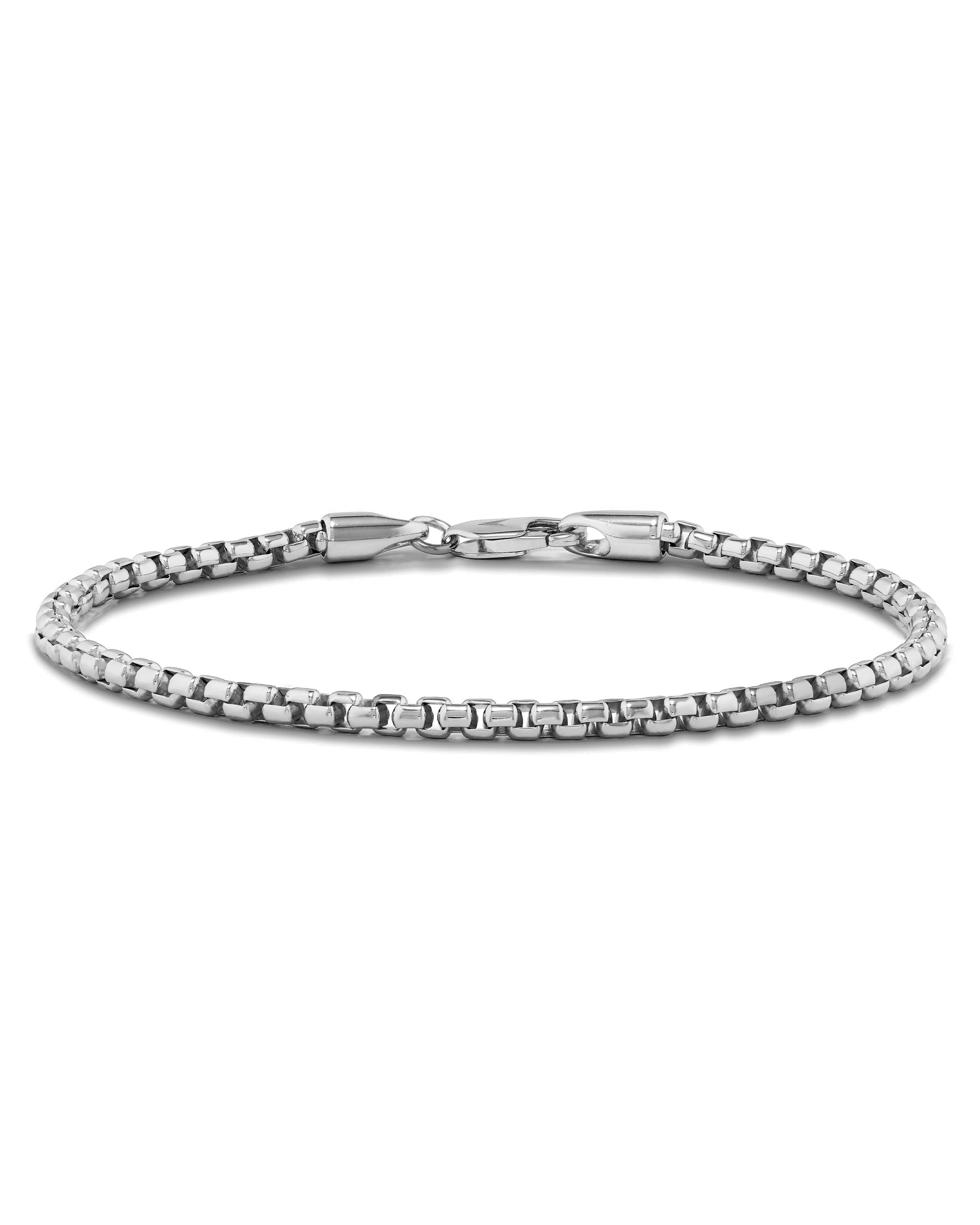 Rockstud Bracelet for Woman in Silver/black | Valentino US